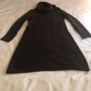 Chocolate brown 100% cashmere dress